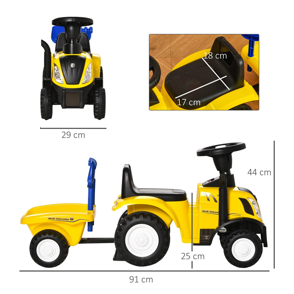 YELLOW TRACTOR | Push Car for children 12-36 months - Borgè