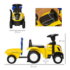 YELLOW TRACTOR | Push Car for children 12-36 months - Borgè
