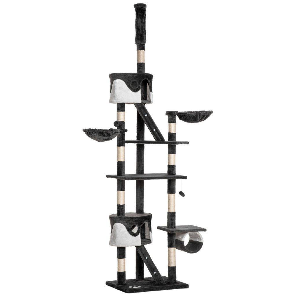 Cat Tree for cats with Scratch Pole for up to 5 Kgs Cat 240-260CM - Borge' Group Limited