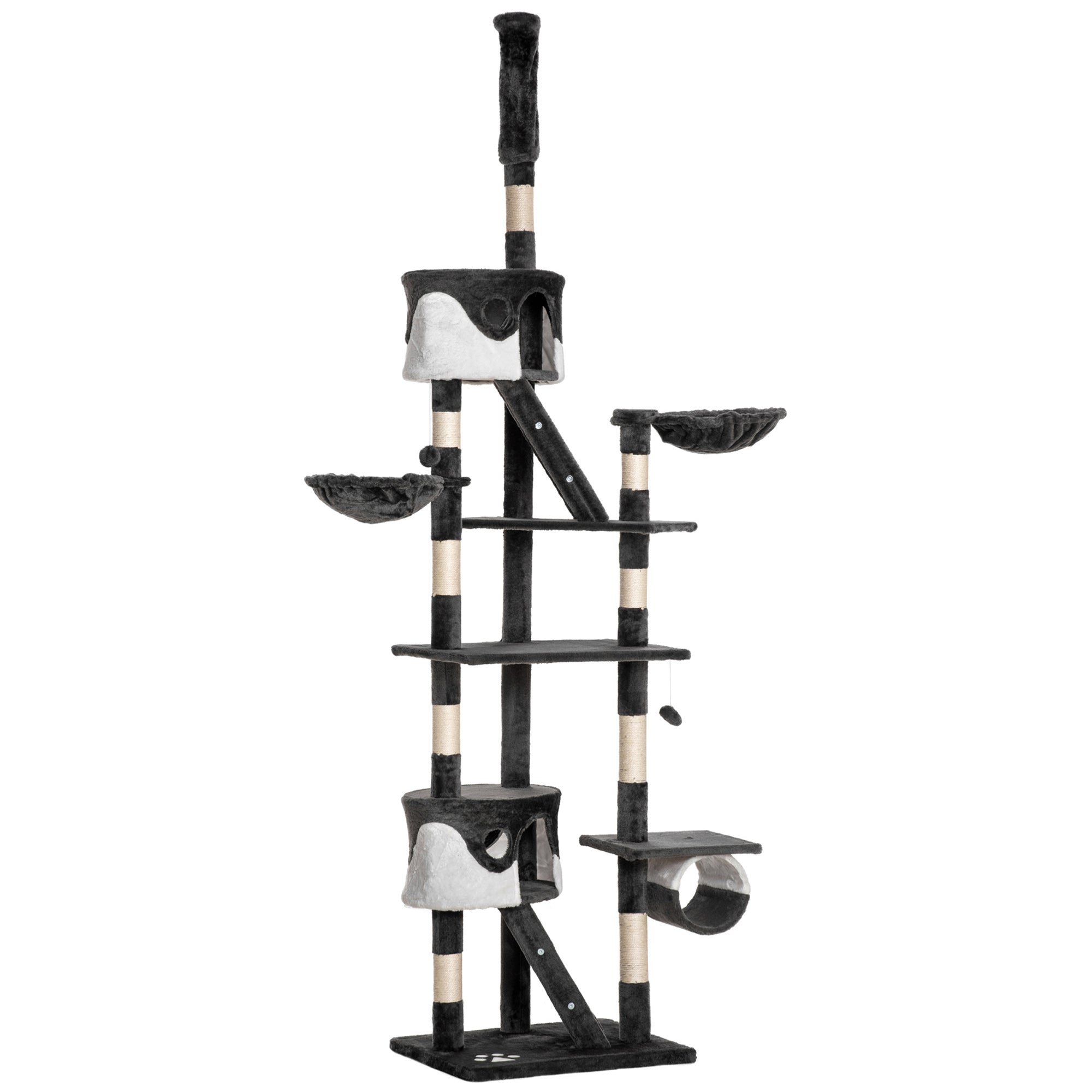 Cat Tree for cats with Scratch Pole for up to 5 Kgs Cat 240-260CM - Borge' Group Limited