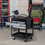 Black Professional Mechanic Garage Trolley with drawers | 68 x 46 x 88cm - Borgè