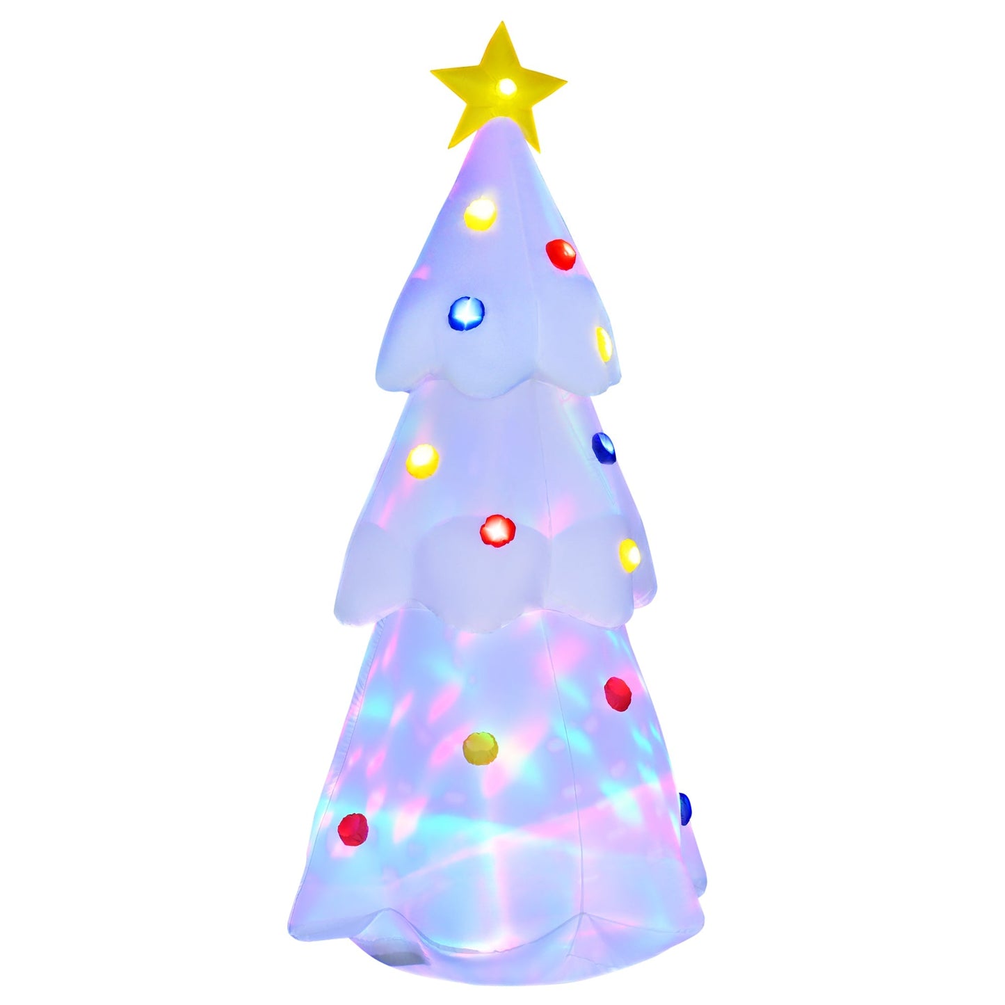 Christmas Tree Walls Giant Inflatable and Waterproof With Outdoor LED lights - White - Borgè