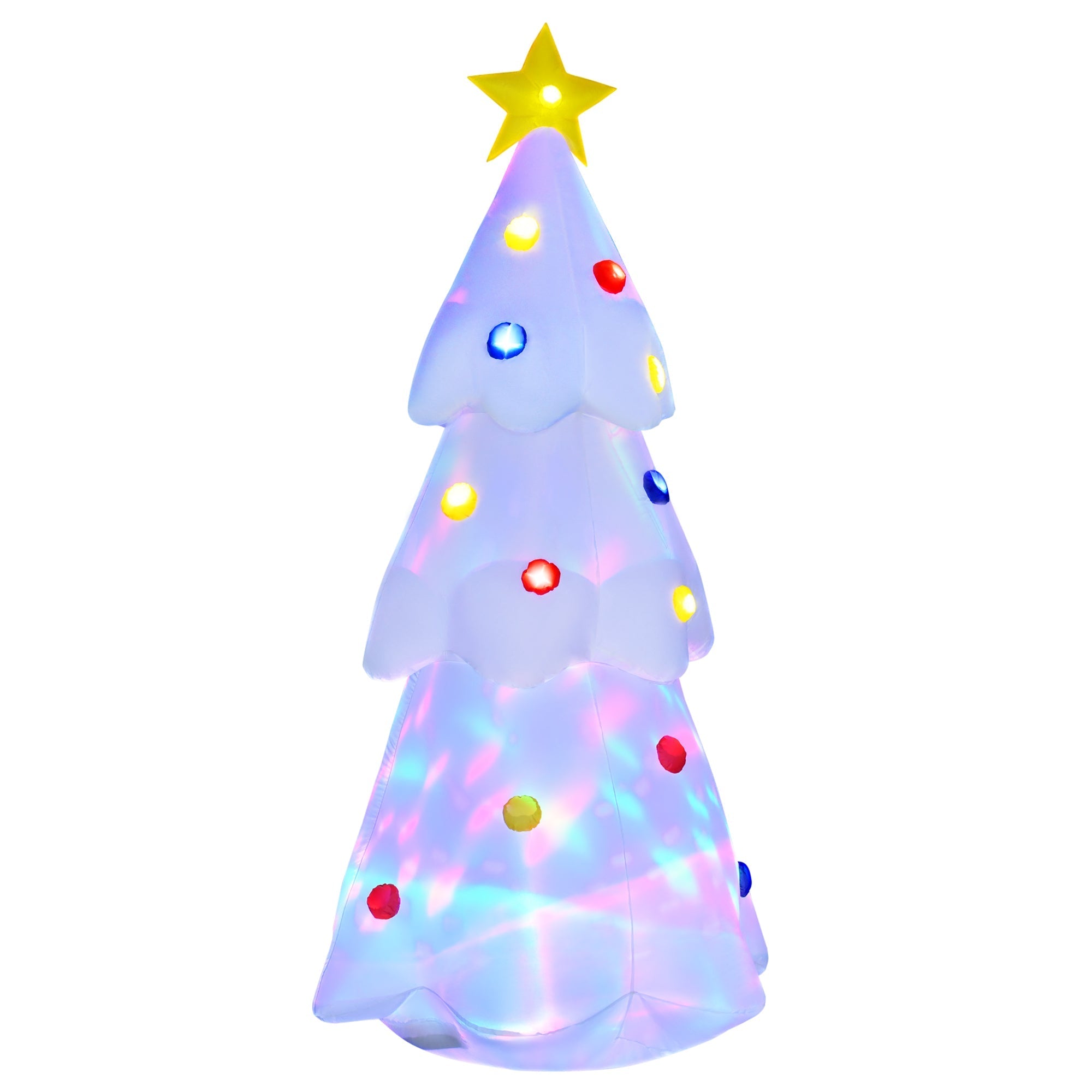 Christmas Tree Walls Giant Inflatable and Waterproof With Outdoor LED lights - White - Borgè