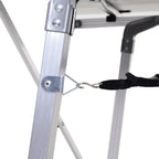 Outsunny Multifunction Folding Camping Table Aluminum with adjustable case and height supports up to 40 kg - Borgè