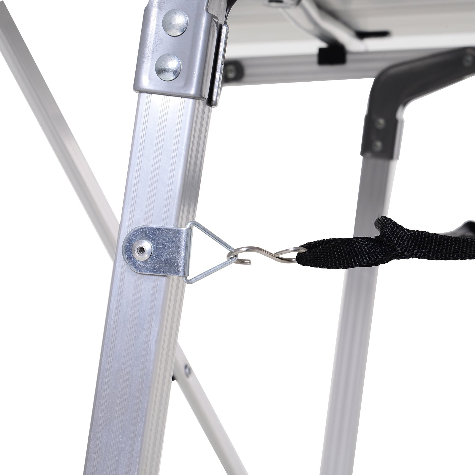 Outsunny Multifunction Folding Camping Table Aluminum with adjustable case and height supports up to 40 kg - Borgè