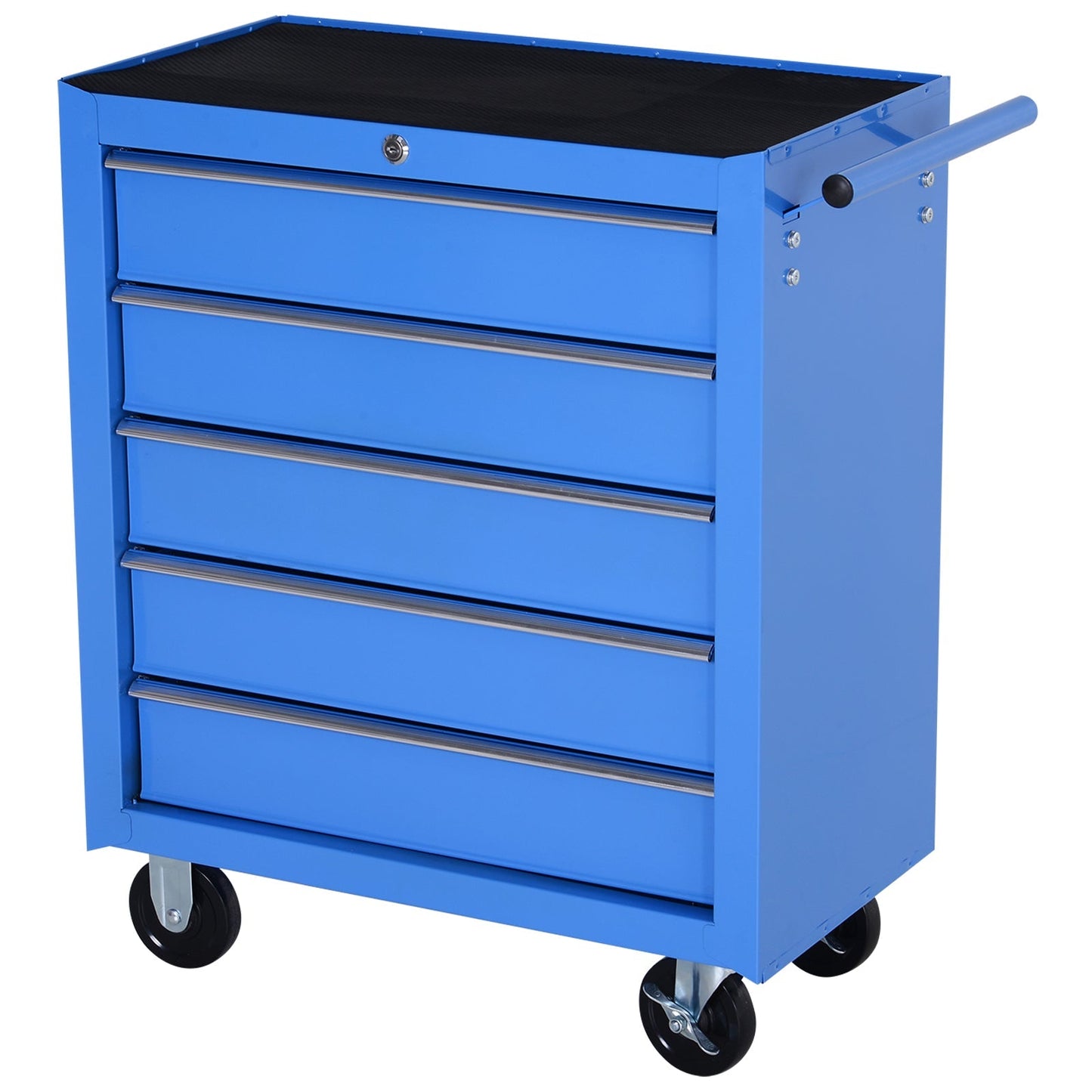 Homcom workshop trolley with 5 workpieces labor doors 67.5x33x77cm