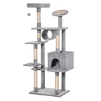 Cat Tree for cats with Scratch Pole 4.5kg Grey - Borge' Group Limited