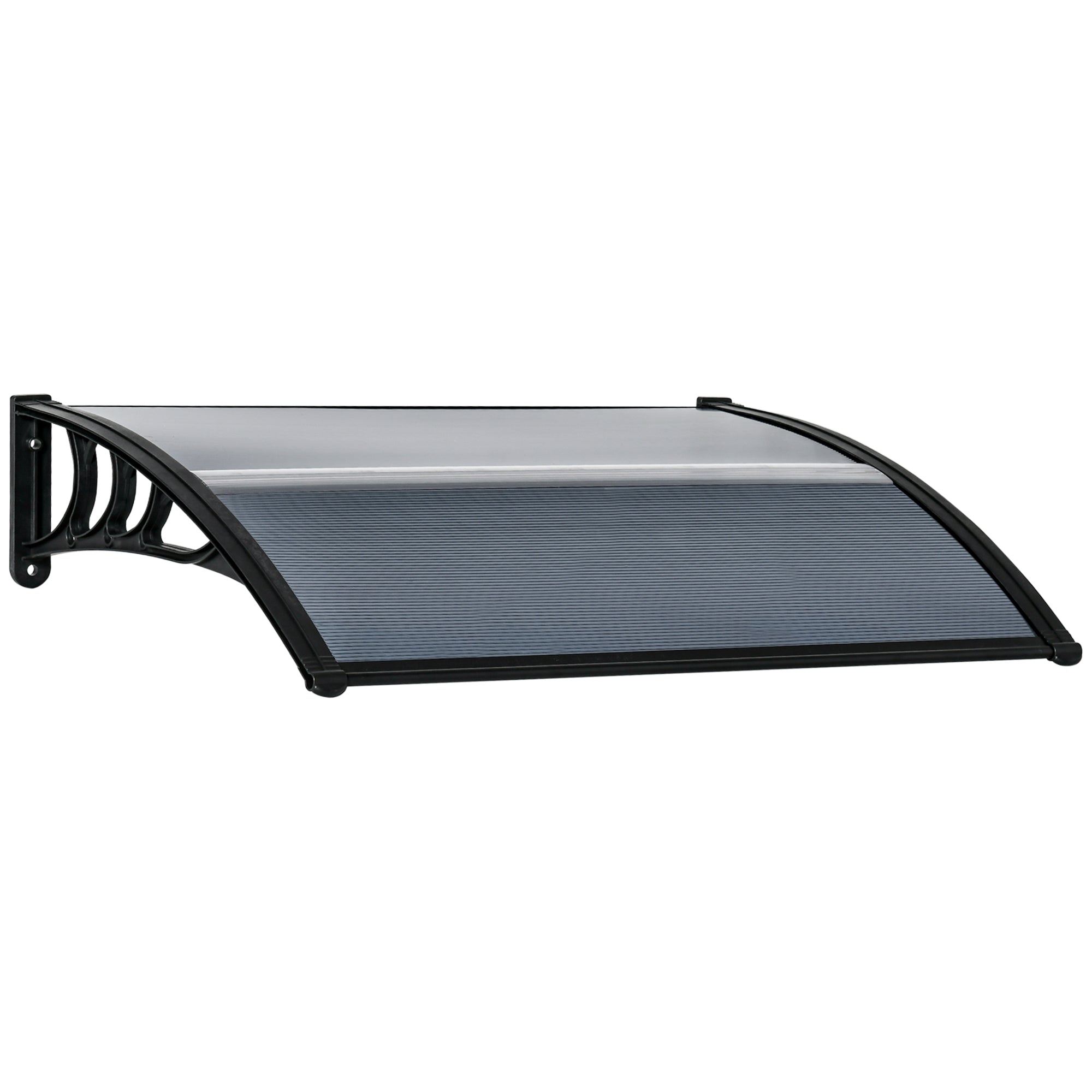 100x80cm Anti-UV Polycarbonate Outdoor Canopy for Doors and Windows - Borge' Group Limited