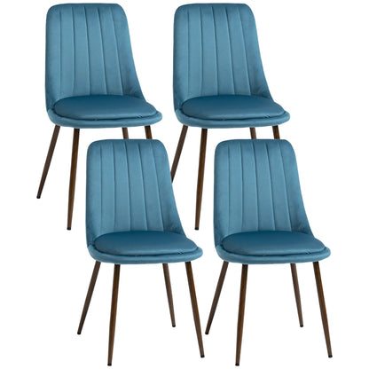 TEAL | Set of 4 Dining Chairs ( 47x55x86 cm ) - Borgè