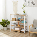 Kitchen shelf industrial style saving metal and wood structure - wood - Borgè