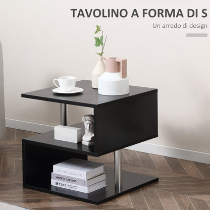 LILA | Black Modern Coffee Table | 50x50x50 cm - Borgè