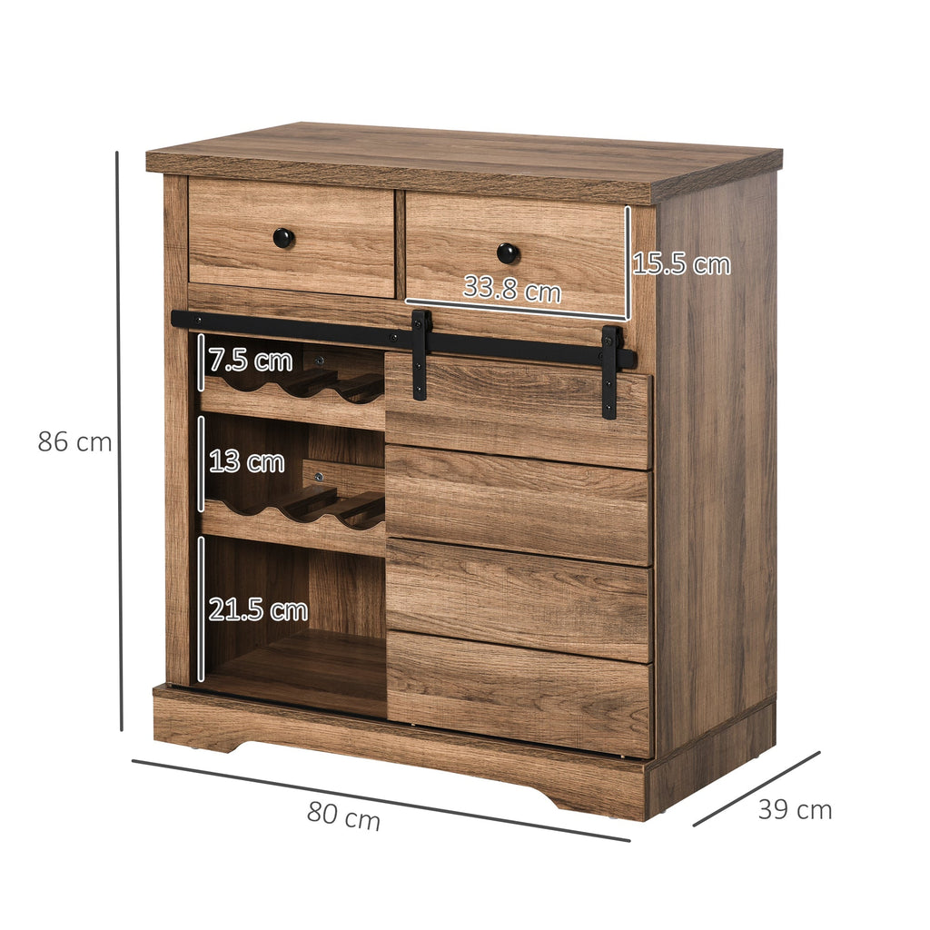 Homcom industrial style kitchen belief Vintage pantry - Borgè