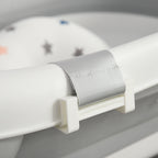 Homcom Folding bathtub for children 0-3 years with temperature and pillow indicator, 81.5x50.5x23.5cm, white - Borgè