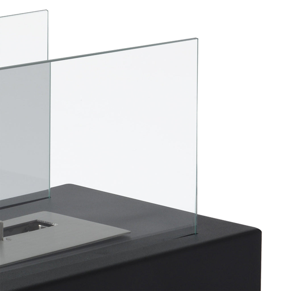 Homcom Bioethanol fireplace in steel tank 0.5L, 35x18x21cm - Borgè