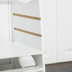 Homcom Torre Montessorian for children, Learning Tower with adjustable height in MDF, 40x50x90cm, white - Borgè