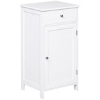 Kleankin Bathroom cabinet with door and white drawer 43 x 34 x 77cm - Borgè