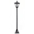 Solar Powered LED Outdoor Street Lamp Garden Light Waterproof IP44 Floor Lamp 18×18×160cm Black - Borge' Group Limited