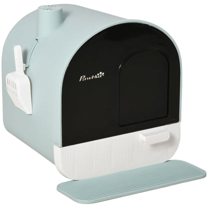 PAWHUT CLOSED WITH WITH FILTERS, PALETTA AND Tray, PP structure, 43x44x47cm, Green - Borgè