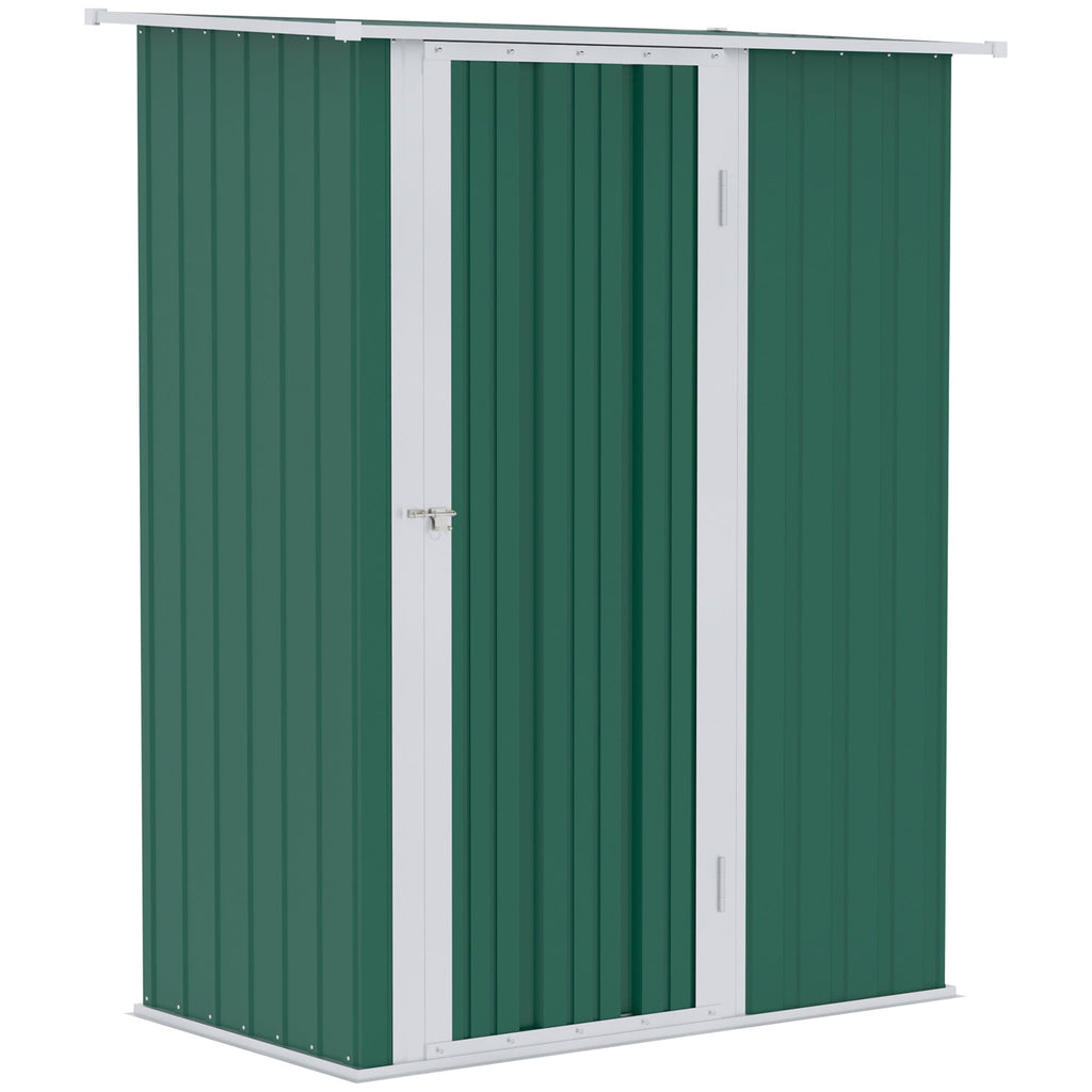 Green Garden Steel Tool Shed 142x84x189cm - Borge' Group Limited
