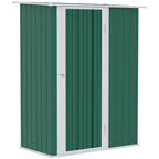 Green Garden Steel Tool Shed 142x84x189cm - Borge' Group Limited