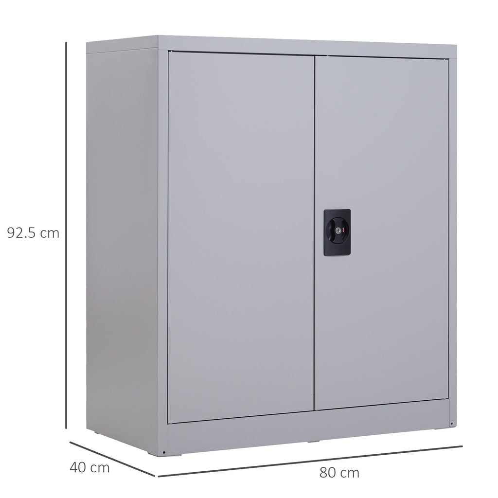 Vadgetto Portodocumenti cabinet with steel, Grey, 80x40x92.5cm safety closure closure - Borgè