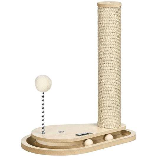 Cat Tree for cats with Scratch Pole FOR 4KG MAX with game balls | 35X23X40 CM - Borgè