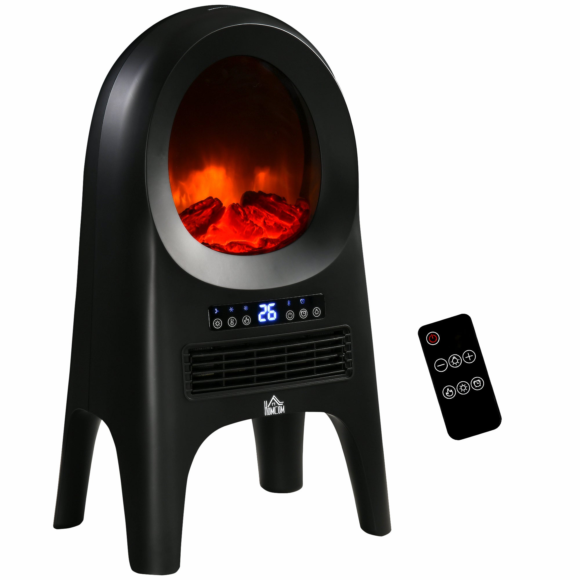 thermovestor with 3 heating modes with 3 adjustable temperatures, 33.7x25.5x60.4 cm, black - Borgè