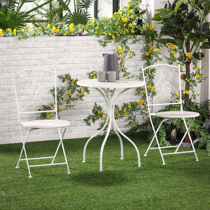 BIANCO | 3Pcs Garden Table and Chairs Set - Borgè