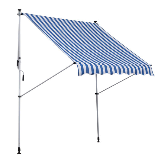 Outsunny Outdoor Roller Suna Tent with crank, height and adjustable angle, 200x150cm - Borgè