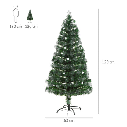 Christmas Tree with 130 LED Optic Lights | 120CM - Borgè