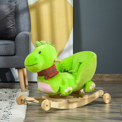 Green Rocking Dragon with Wheels| 2-3 Years