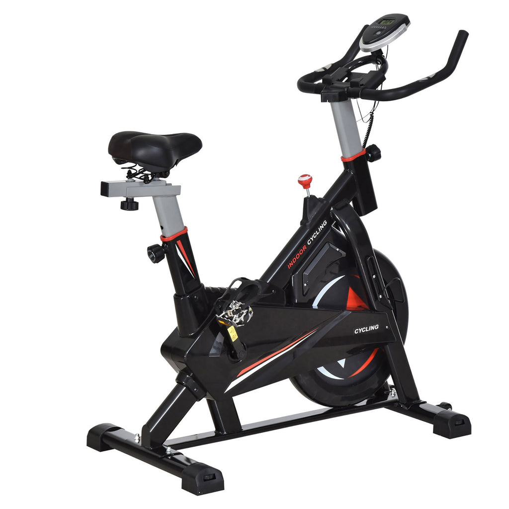 Cycle for Cardio Trainer training with LCD monitor in steel - black - Borge' Group Limited