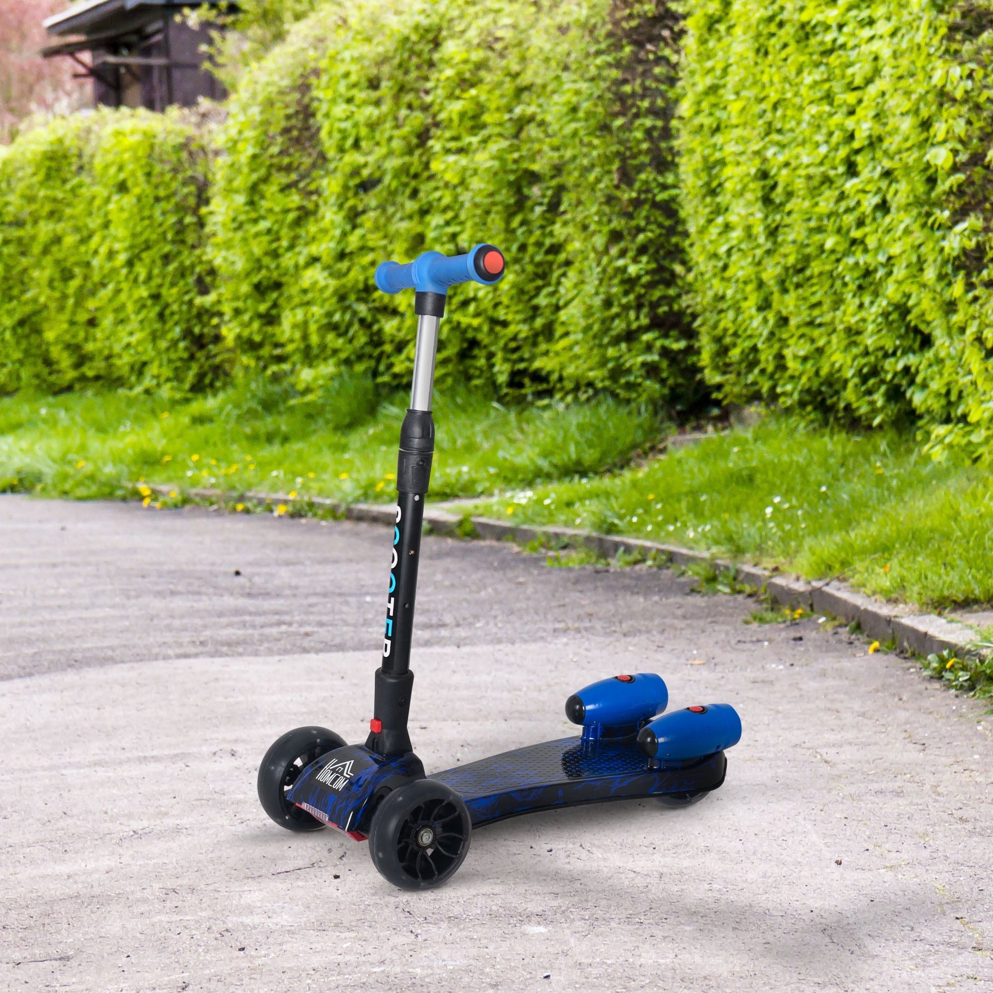 Folding and adjustable scooter for small children 3-8 years, blue - Borgè