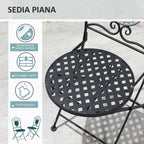 VERDANT | 3 Pcs Garden Table and Chairs - Borge' Group Limited