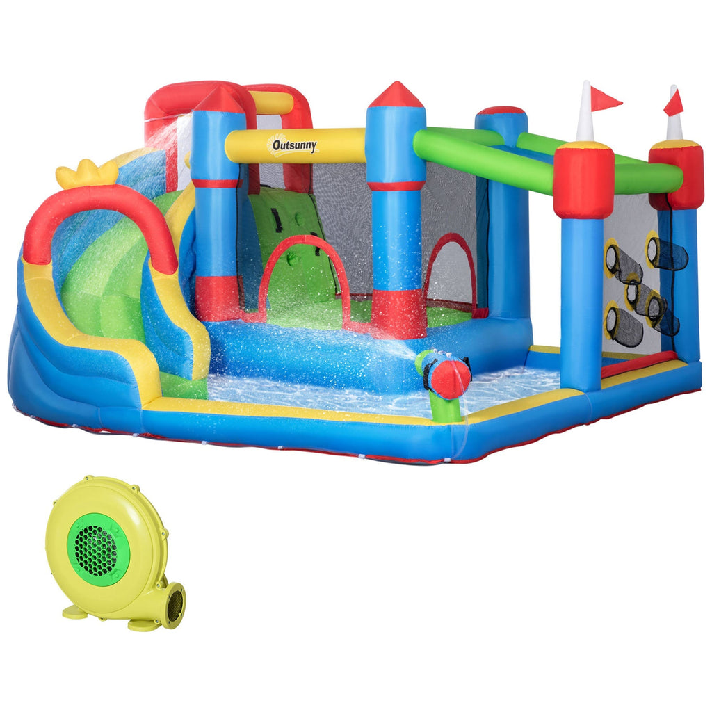 Inflatable Castle for Children with Slide, Trampoline and Pool, 390x300x197cm - Borge' Group Limited