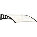 Outdoor Canopy 75x120 cm in Waterproof and Anti-UV Polycarbonate for Door or Window - Borge' Group Limited