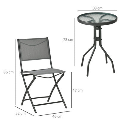 SAVANNAH | 3Pcs Garden Table and Chairs Set - Borgè