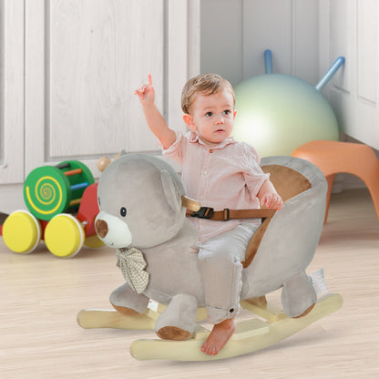 Homcom Orso for children's shaped swing 18-36 months - gray - Borgè