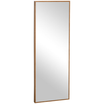 wall and support mirror in pine wood with hooks included, 45x125cm - Borgè