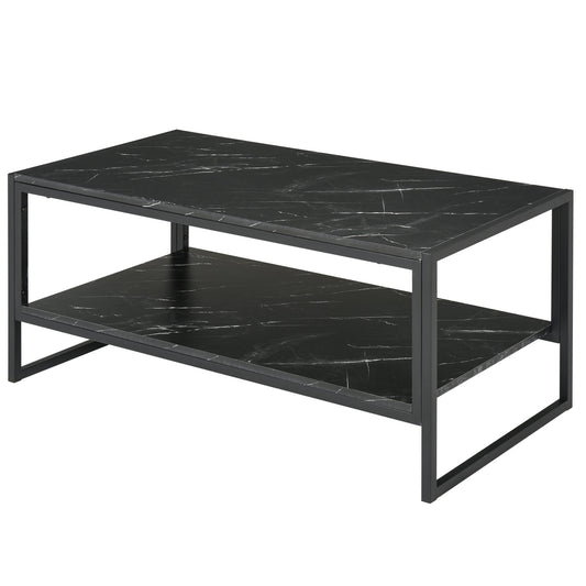 MALORCA | Black Marble Effect Coffee Table