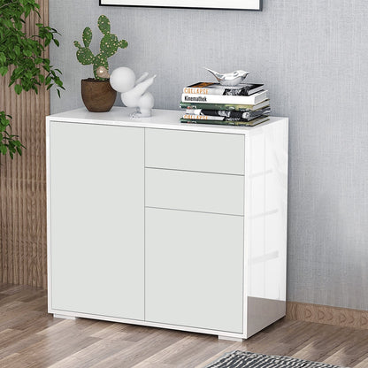 Multiuse cabinet cabinet with pressure opening - white - Borgè