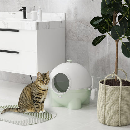 PAWHUT 4KG MAX cat bed with PP and PC palette, 53x51x48cm, white and green - Borgè