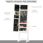 Badge Wardrobe with adjustable mirror and LED lights - Borgè