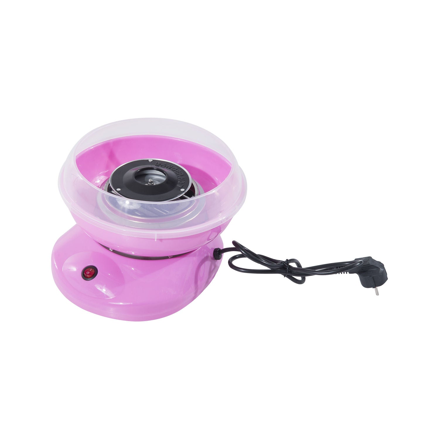 Homcom PP Cotton Crilted Machine In PP, Stainless Steel and Aluminum 450W 27 x 26 x 18cm Rosa - Borgè