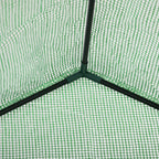 Outsunny Garden greenhouse in steel and plastic PE with 4 shelves, ropes and pickets, 141x72x191 cm, green - Borgè