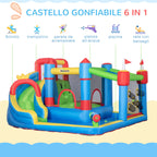 Inflatable Castle for Children with Slide, Trampoline and Pool, 390x300x197cm - Borge' Group Limited