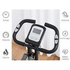 folding bike with backrest, elastic bands and Grey LCD display - Borge' Group Limited