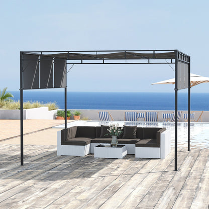 MICHAELA | Outdoor Pergola 3x3m with sliding roof - Borgè