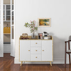 Homcom Modern unit in Pino wood with 3 drawers and 2 doors, 90x32x80h cm - Borgè