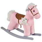 Plush Pink Rocking Horse | 18-36 Months - Borgè